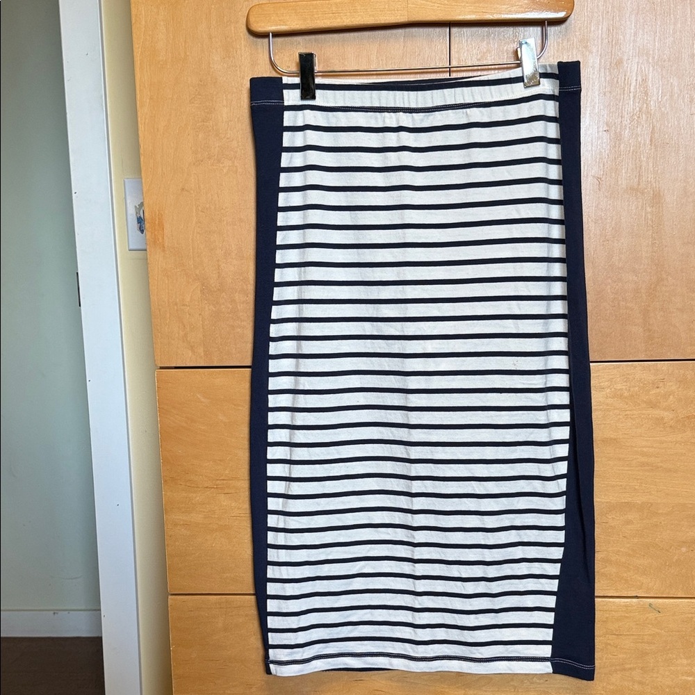 Striped Navy and White Women's Skirt